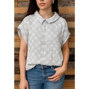 Flax NWOT linen blouse relaxed fit size Medium